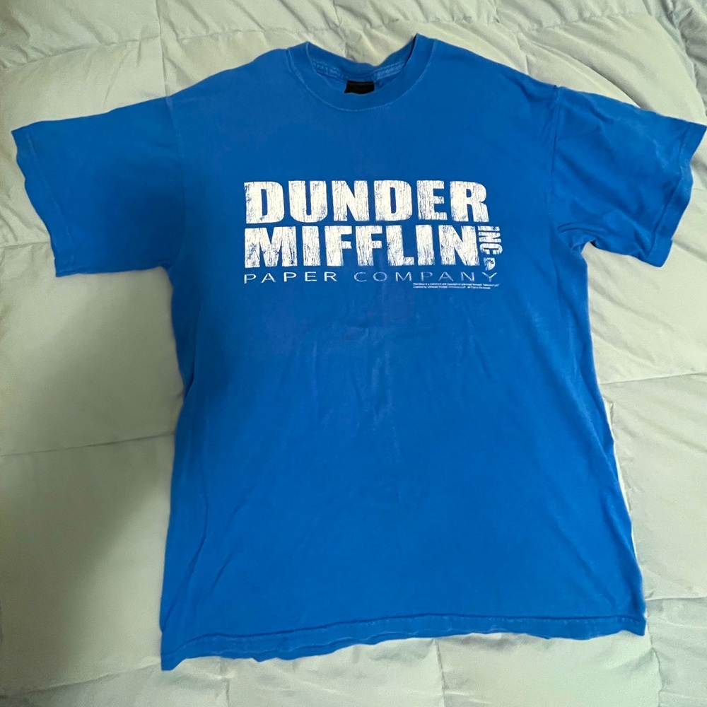 The Office Dunder Mifflin shirt Size M Blue